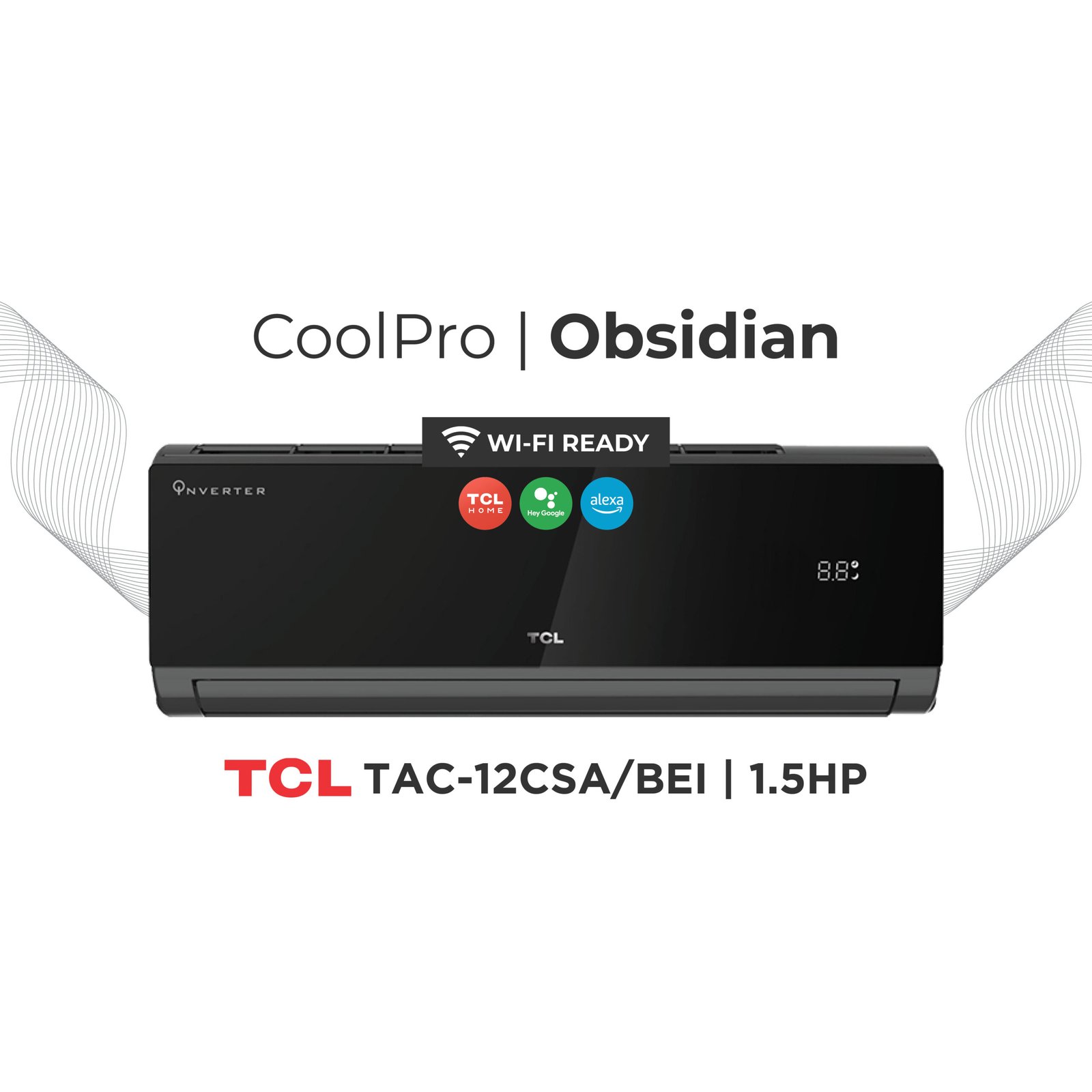 TCL Obsidian TAC-12CSA/BEI | 1.5HP Split Type