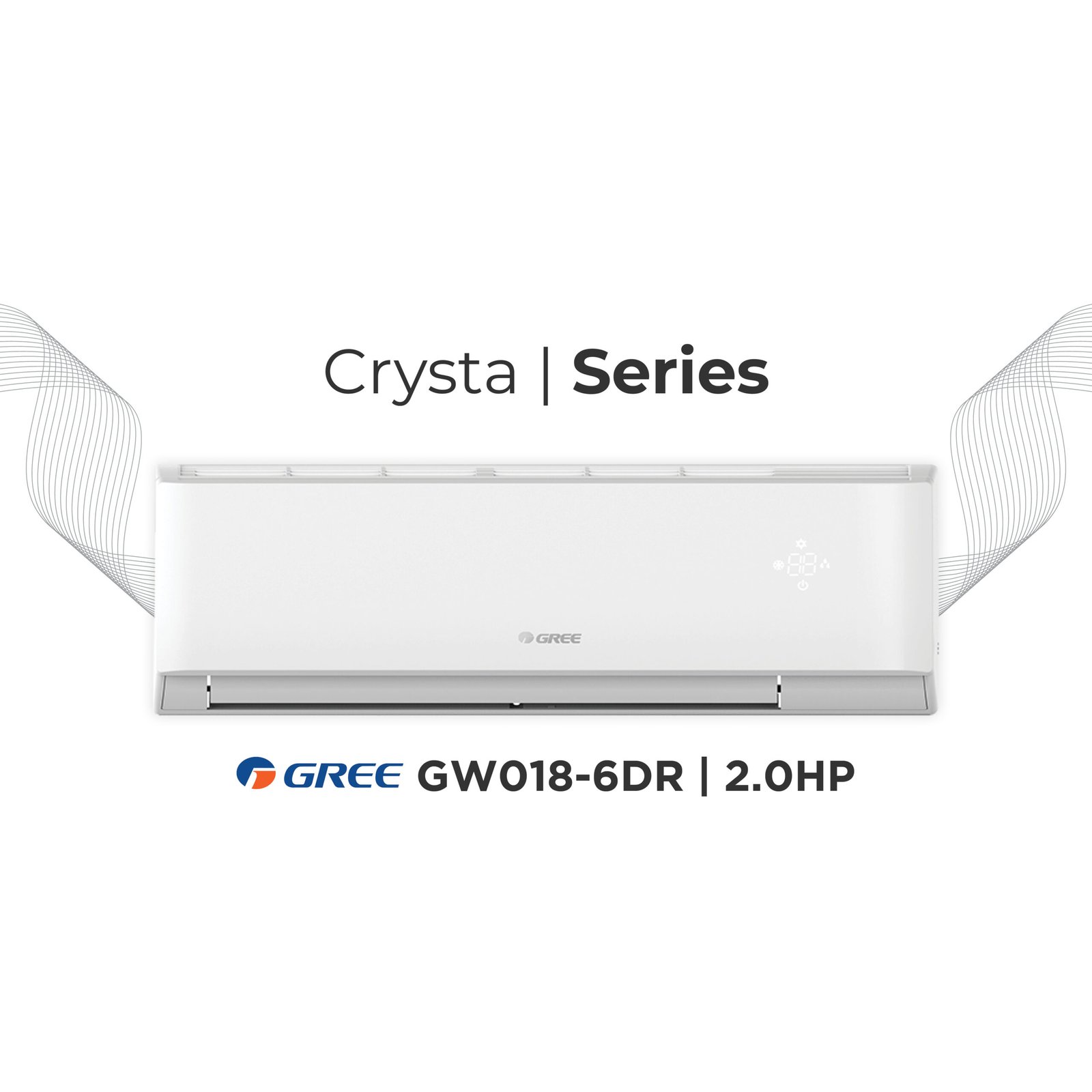 Gree Crysta Series GW018-6DR | 2.0HP Split Type
