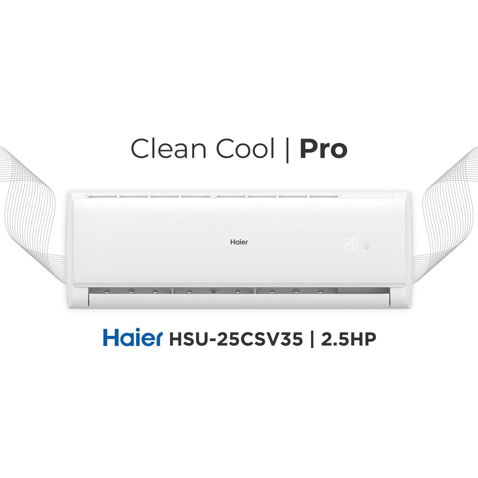 Haier Clean Cool Pro HSU-25CSV35 | 2.5HP Split Type
