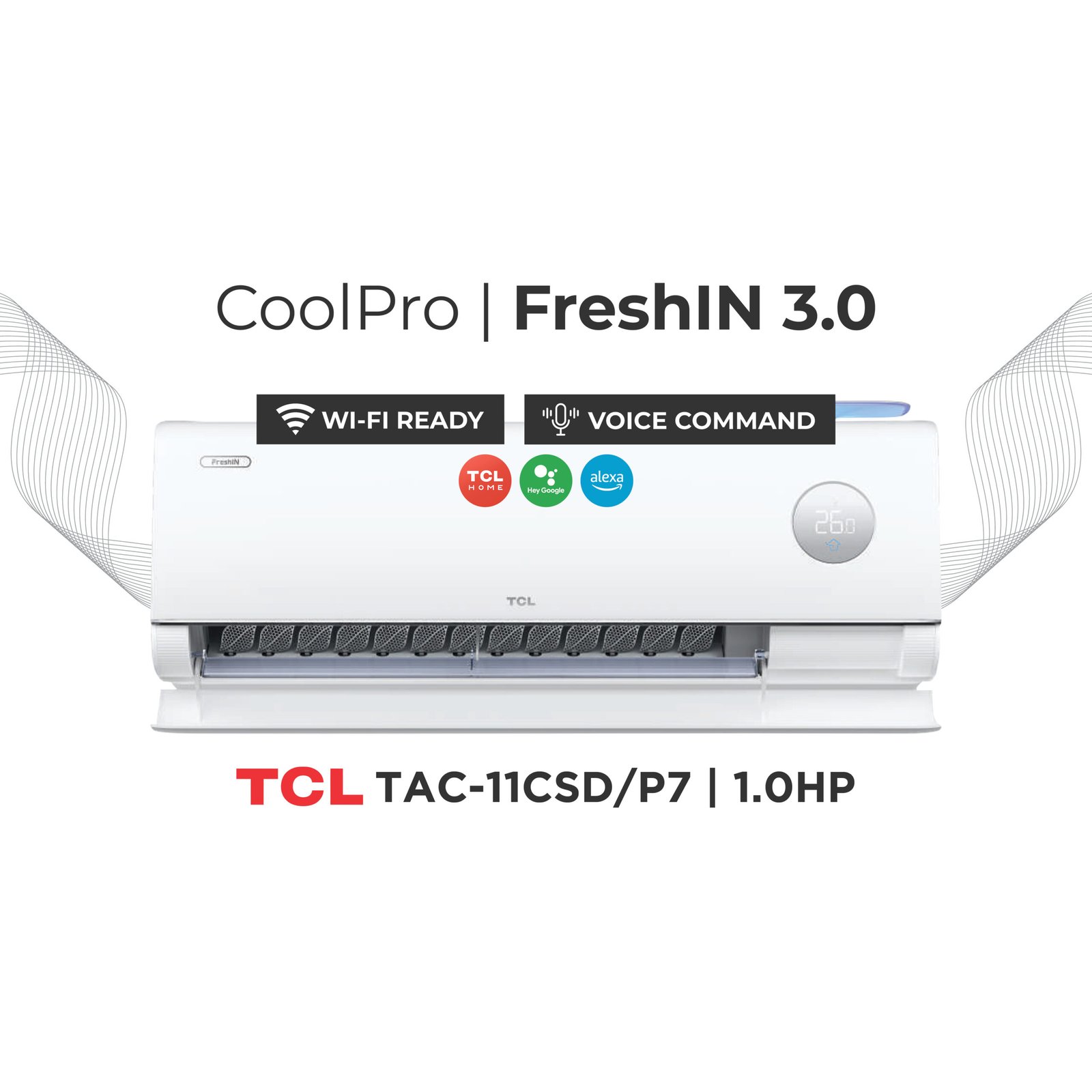 TCL FreshIN 3.0 TAC-11CSD/P7 | 1.0HP Split Type