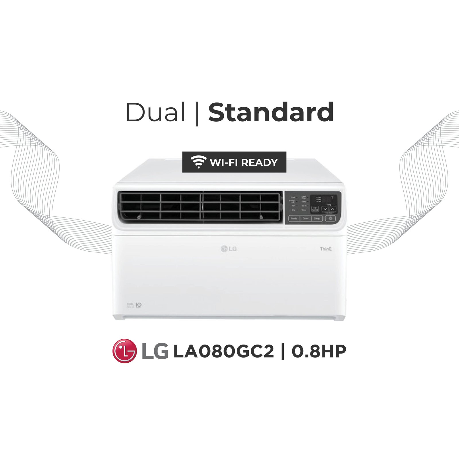 LG Dual Standard LA080GC2 | 0.8HP Window Type