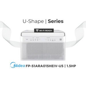 Midea U-Shape Series FP-51ARA015HEIV-U5 | 1.5HP Window Type